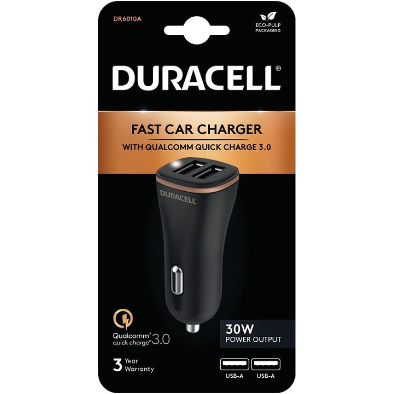 Duracell MOBILE CHARGER CAR USB/2P DR6010A DURACELL