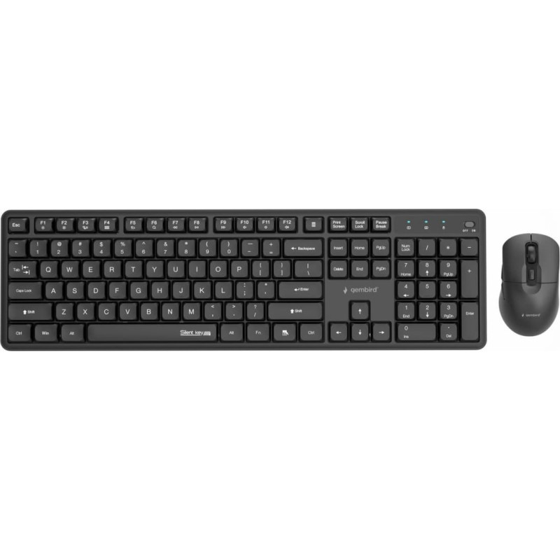 Gembird KEYBOARD +MOUSE WRL ENG/BLACK KBS-WMS-01 GEMBIRD