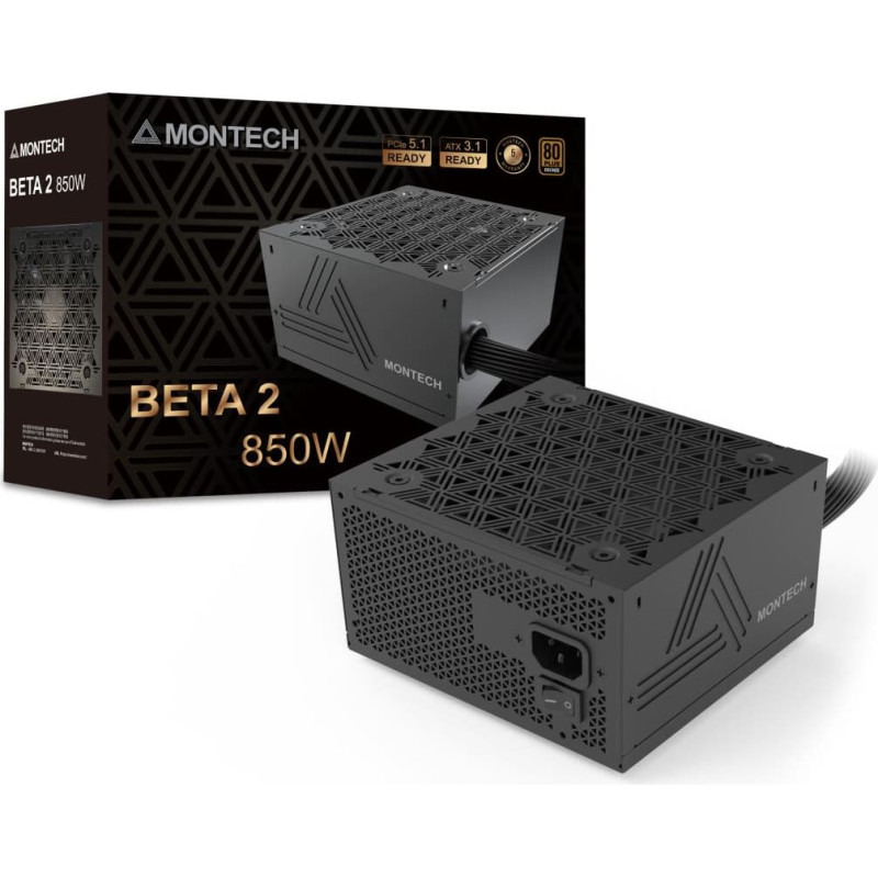 Montech Power Supply|MONTECH|BETA 2|ATX|PC|100 - 240 V|850 W|BETA2850W