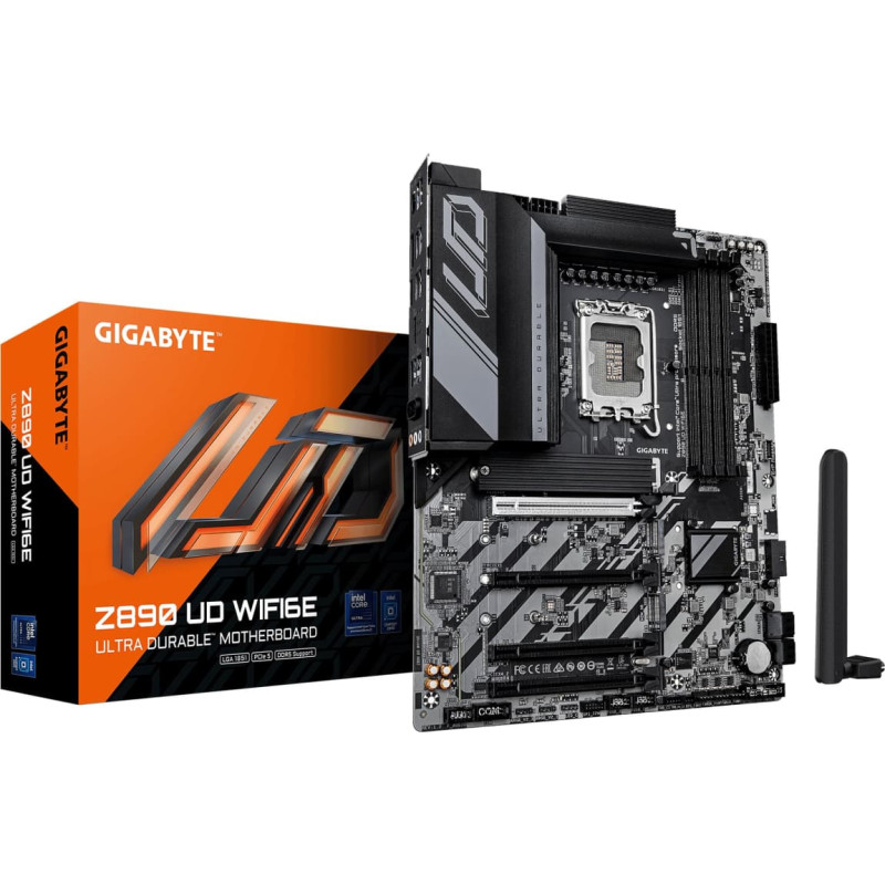Gigabyte Mainboard|GIGABYTE|Intel Z890|LGA 1851 (Socket V1)|ATX|RAM DDR5-SDRAM|4xSlots|Wi-Fi Yes|Bluetooth Yes|3xNumber of M.2 (M) slots|Z890UDWIFI6E1.2