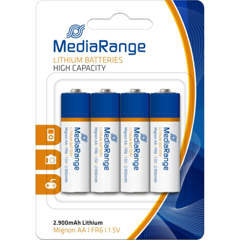 Mediarange BATTERY LITHIUM MIGNON AA 1.5V/4PCS MRBAT154 MEDIARANGE