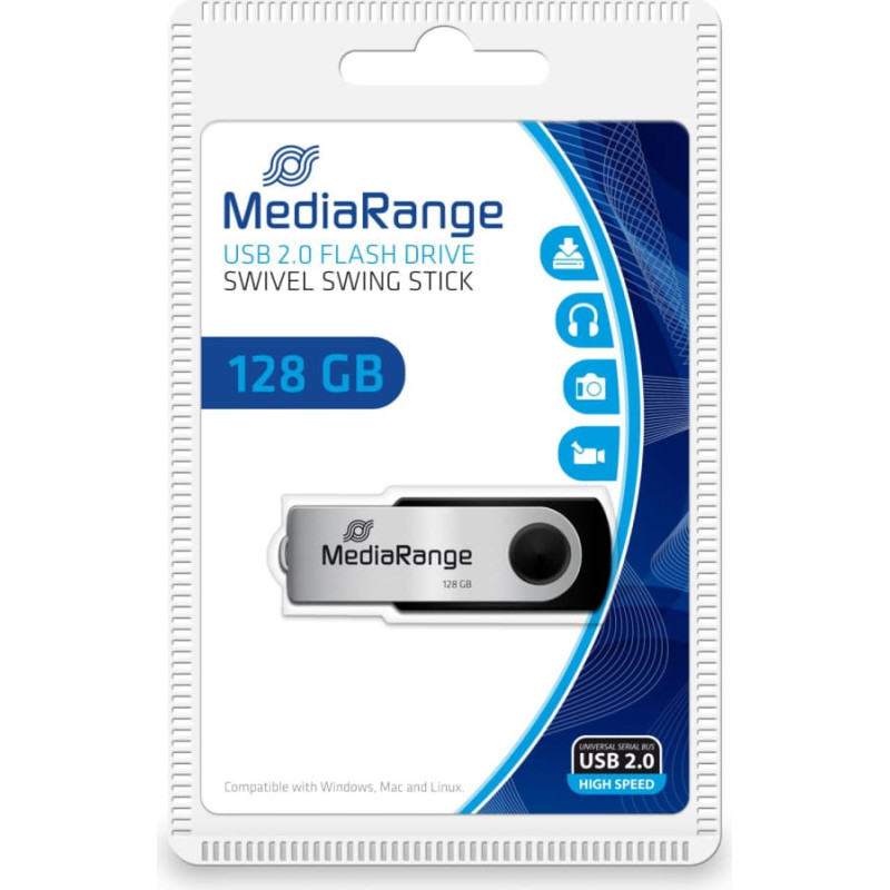 Mediarange MEMORY DRIVE FLASH USB2 128GB/MR913 MEDIARANGE