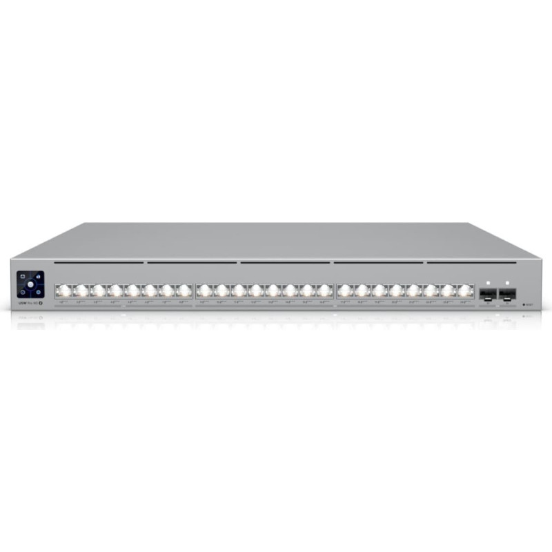 Ubiquiti Switch|UBIQUITI|Pro XG 24 PoE|Switch type Managed|Switch layer L2/L3|Rack mounting Yes|Stackable Yes|Form factor 1U|24xRJ-45 ports|RJ-45 Ports Type 10G Ethernet (100/1000/10000)|8x2.5G Ethernet (copper) ports quantity|16x10G Ethernet (copper) por