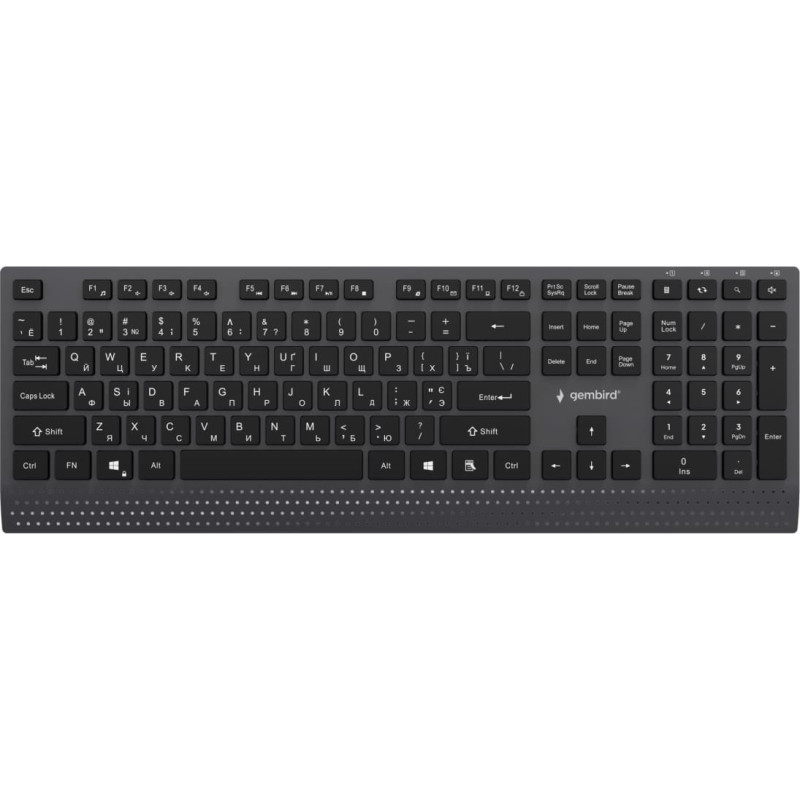 Gembird KEYBOARD MULTIMEDIA USB CYRILL/BLACK KB-MCH-06-CYRL GEMBIRD