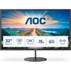 AOC LCD Monitor|AOC|Q32V4|31.5"|Business|Panel IPS|2560x1440|16:9|75Hz|Matte|4 ms|Speakers|Tilt|Colour Black|Q32V4