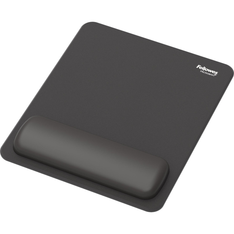 Fellowes MOUSE PAD WRIST REST/BLACK 100142555 FELLOWES