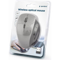 Gembird MOUSE USB OPTICAL WRL BLACK/SP. GREY MUSW-6B-02-BG GEMBIRD