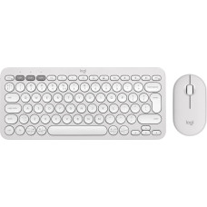Logitech KEYBOARD +MOUSE COMBO PEBBLE 2/WHITE 920-012240 LOGITECH