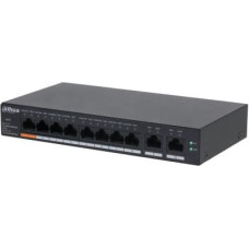 Dahua Switch|DAHUA|CS4010-8GT-60|Switch type Managed|Switch layer L2|Form factor Desktop/Wall-Mounting|10xRJ-45 ports|RJ-45 Ports Type Gigabit Ethernet (10/100/1000)|Power over Ethernet (PoE) Yes|8xPower over Ethernet (PoE) ports quantity|Total Power over
