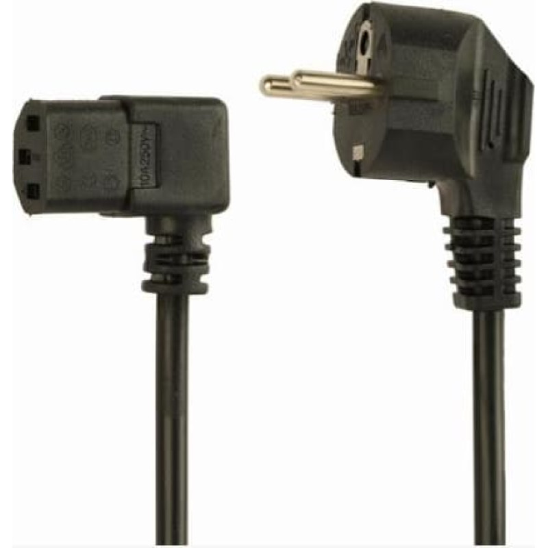 Gembird CABLE POWER ANGLED C13 1.8M/PC-186A-075-1.8M GEMBIRD
