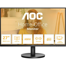 AOC LCD Monitor|AOC|27 "|3840 x 2160 pixels|4K Ultra HD|Native aspect ratio 16:9|LCD|Flat|U27B3A