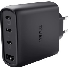 Trust MOBILE CHARGER WALL MAXO 65W/4-PORT GAN BLACK 26067 TRUST