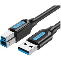 Vention CABLE USB2.0 MALE TO MALE/2M BLACK COQBH VENTION
