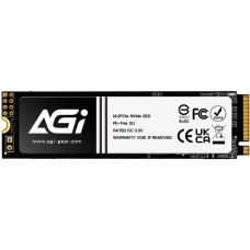 Agi Technology SSD|AGI|300xTBW rating|MTBF 1600000 h|Read speed 3000 MB/s|Write speed 1400 MB/s|NVMe Yes|PCI Express 3.0|M.2|512 GB|AGI512GIMAI298-CB