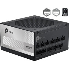 MSI Power Supply|MSI|PRO A850PL PCIE5|ATX|PC|100 - 240 V|850 W|PROA850PLPCIE5