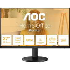 AOC LCD Monitor|AOC|27 "|3840 x 2160 pixels|4K Ultra HD|Native aspect ratio 16:9|LED|Flat|U27B3AF