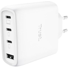 Trust MOBILE CHARGER WALL MAXO 65W/4-PORT GAN WHITE 26068 TRUST