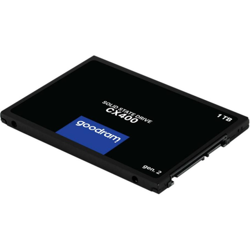 Goodram SSD|GOODRAM|CX400 GEN.2|1TB|SATA|3D TLC|Write speed 500 MBytes/sec|Read speed 550 MBytes/sec|2,5"|TBW 720 TB|MTBF 2000000 hours|SSDPR-CX400-01T-G2