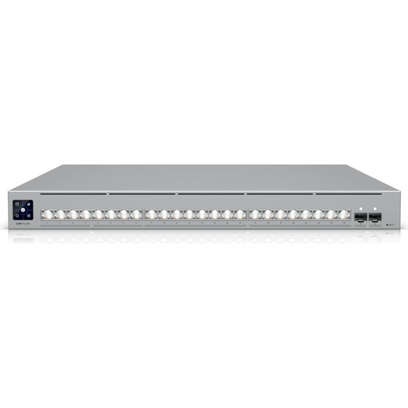 Ubiquiti Switch|UBIQUITI|Switch type Managed|Switch layer L2/L3|Rack mounting Yes|Stackable Yes|Form factor 1U|24xRJ-45 ports|RJ-45 Ports Type 10G Ethernet (100/1000/10000)|8x2.5G Ethernet (copper) ports quantity|16x10G Ethernet (copper) ports quantity|2x