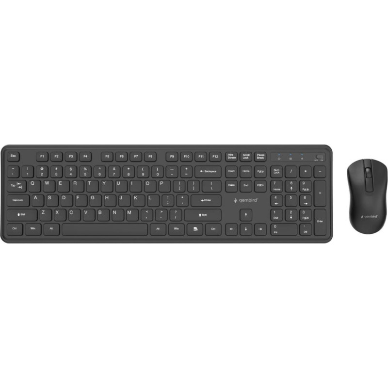 Gembird KEYBOARD +MOUSE WRL ENG/BK KBS-WPS-01 GEMBIRD