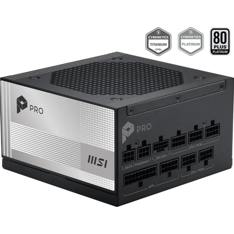 MSI Power Supply|MSI|PRO A1000PL PCIE5|ATX|PC|100 - 240 V|1000 W|PROA1000PLPCIE5