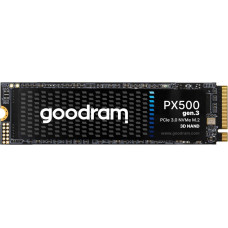 Goodram SSD|GOODRAM|600xTBW rating|MTBF 1500000 h|Read speed 3300 MB/s|Write speed 2700 MB/s|NVMe Yes|PCI Express 3.0|M.2|1000 GB|SSDPR-PX500-01T-80-G3