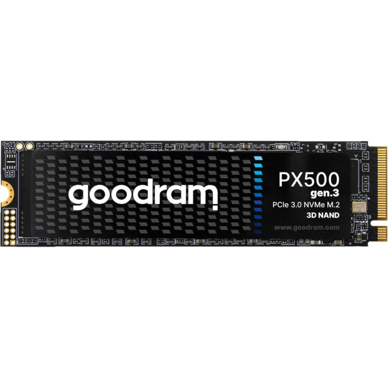 Goodram SSD|GOODRAM|600xTBW rating|MTBF 1500000 h|Read speed 3300 MB/s|Write speed 2700 MB/s|NVMe Yes|PCI Express 3.0|M.2|1000 GB|SSDPR-PX500-01T-80-G3