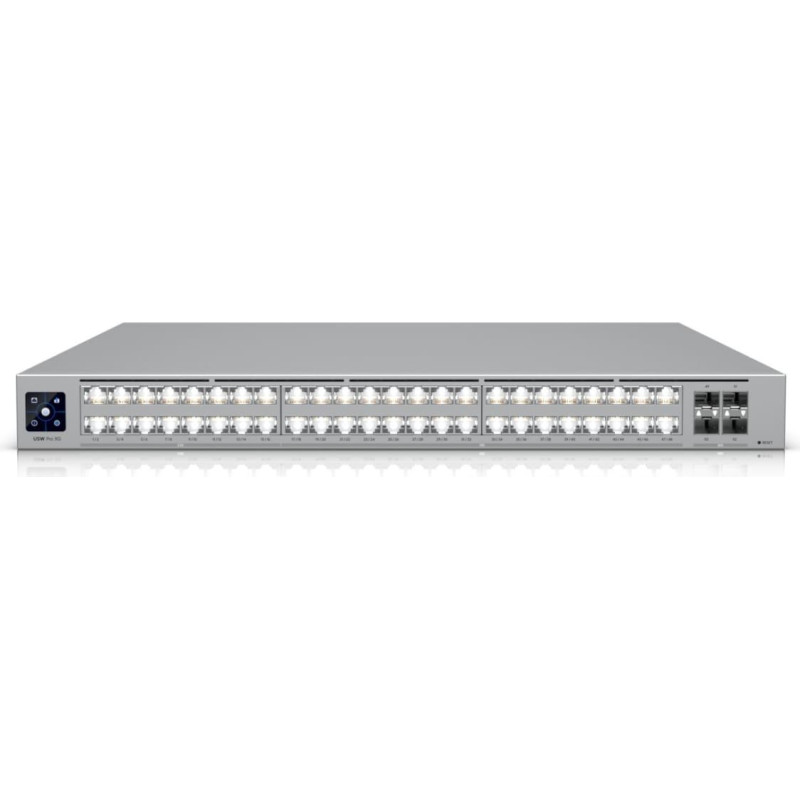 Ubiquiti Switch|UBIQUITI|Switch type Managed|Switch layer L2/L3|Rack mounting Yes|Stackable Yes|Form factor 1U|48xRJ-45 ports|RJ-45 Ports Type 10G Ethernet (100/1000/10000)|16x2.5G Ethernet (copper) ports quantity|32x10G Ethernet (copper) ports quantity|4