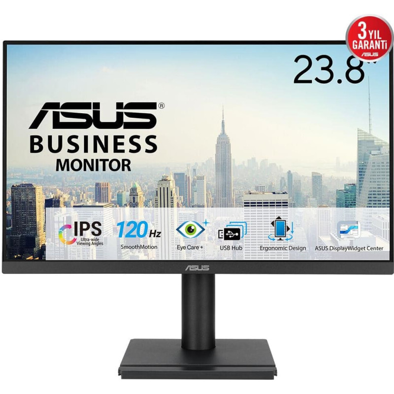 Asus LCD Monitor|ASUS|23.8 "|1920 x 1080 pixels|Full HD|Native aspect ratio 16:9|LED|Flat|90LM02W1-B01171