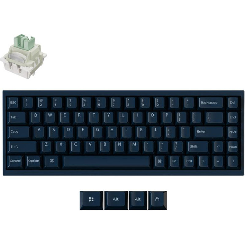 Keychron KEYBOARD USB-C Q16 HE 8K/NAVY BLUE Q16HW-J1 KEYCHRON