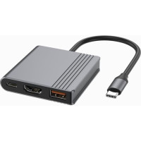 Gembird I/O ADAPTER USB-C TO HDMI/USB3/3IN1 A-CM-COMBO3-05 GEMBIRD