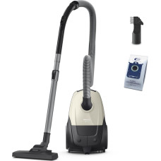 Philips Vacuum Cleaner|PHILIPS|Input power 800 W|Dust capacity 3 L|Cylinder vacuum|Cleaning type Dry|Dust container Dust bag|Colour Black/Beige|XD1101/10