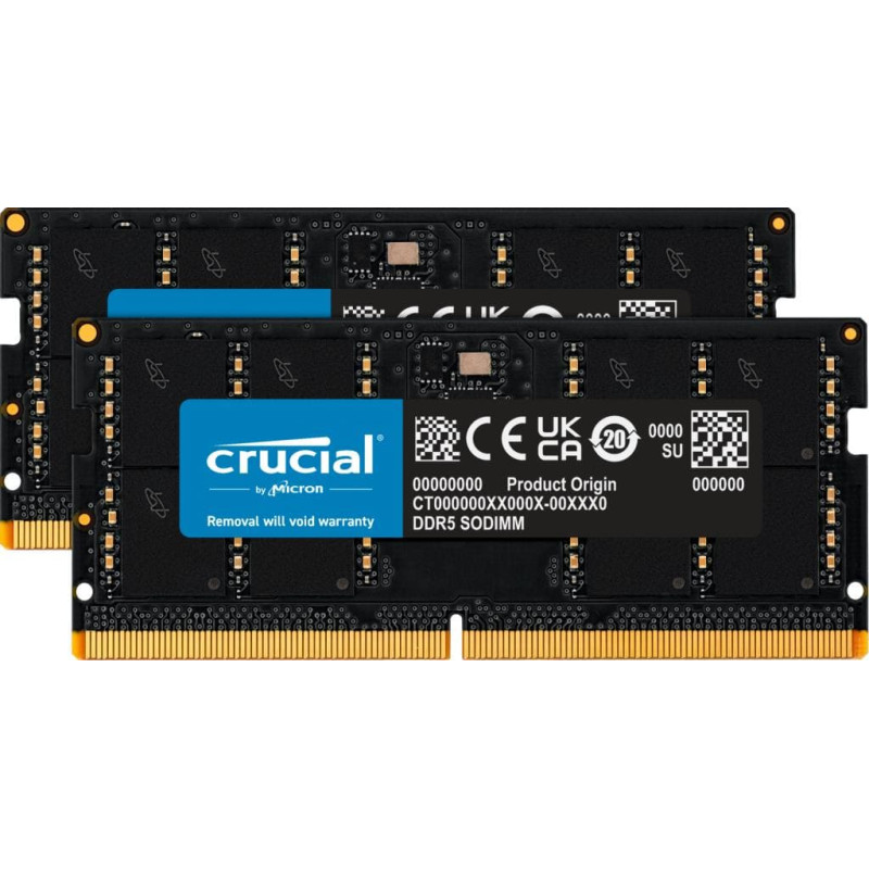 Crucial NB MEMORY 96GB DDR5-5600 SO/KIT2 CT2K48G56C46S5 CRUCIAL