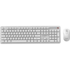 Gembird KEYBOARD +MOUSE WRL CYRILLIC/WH KBS-WPS-01-W-CYRL GEMBIRD
