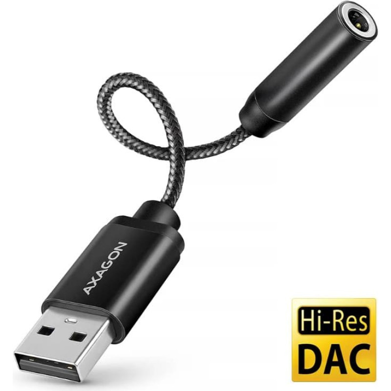 Axagon ADAPTER USB-C TO AUDIO 3.5MM/DAC 0.1M ADA-HA AXAGON