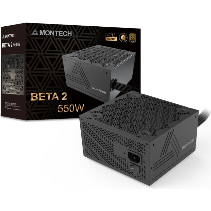 Montech Power Supply|MONTECH|BETA 2|ATX|PC|100 - 240 V|550 W|BETA2550W