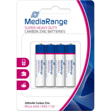 Mediarange BATTERY CARBON-ZINC AAA 1.5V/4PCS MRBAT141 MEDIARANGE